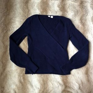 Anthropologie Moth Faux Wrap Sweater